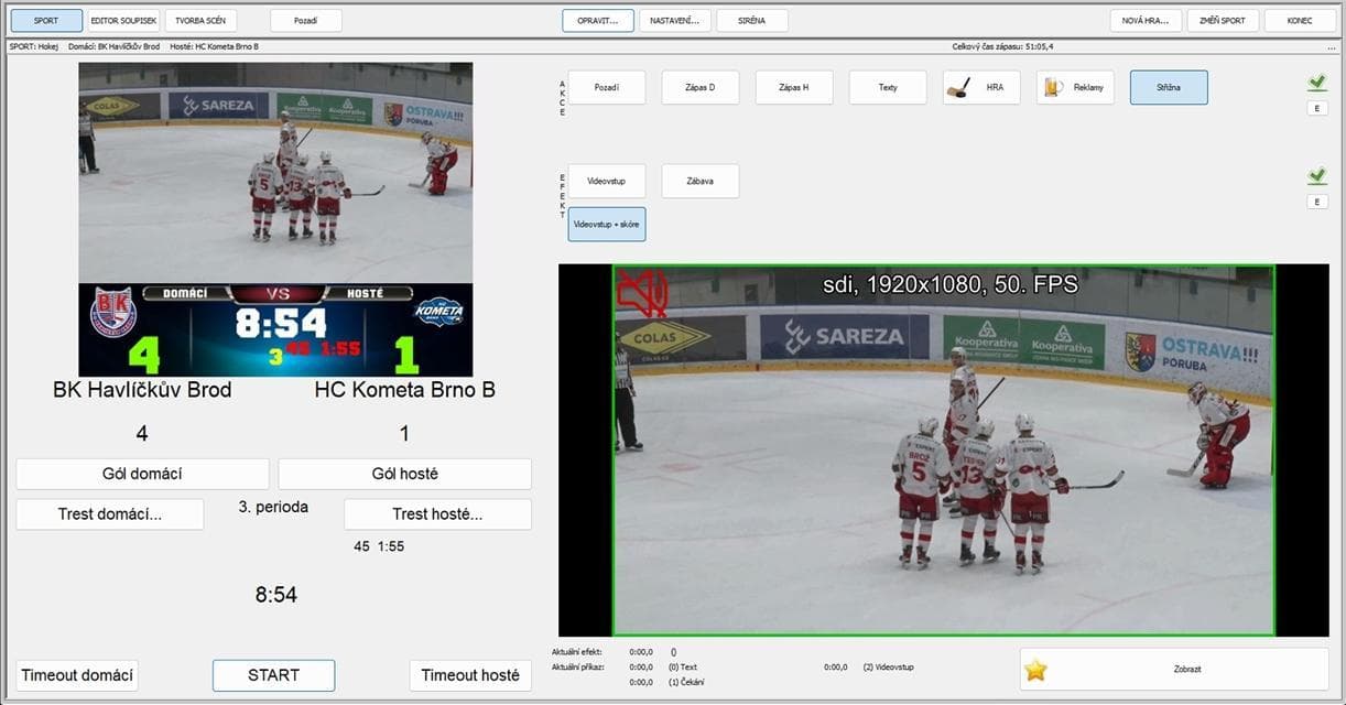 Hockey + live SDI video input